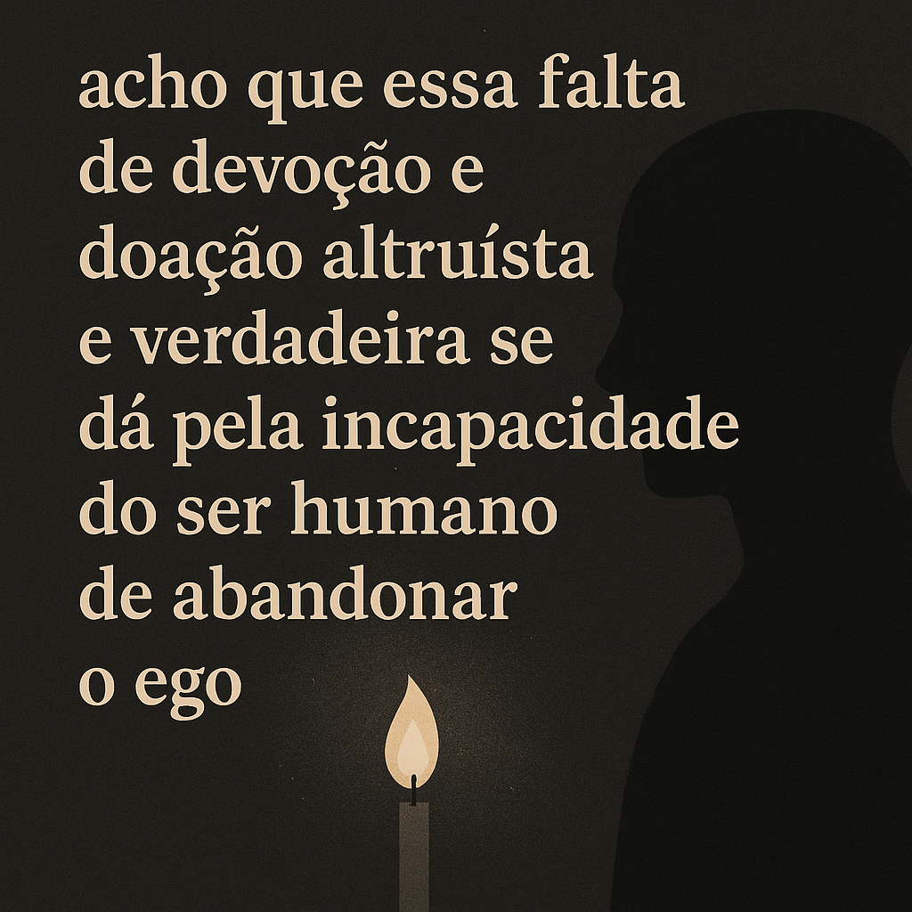 falça devoçao e altruísmo.